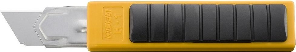 Нож с выдвижным лезвием Olfa OL-H-1 с резиновыми накладками, 25мм - изображение 2