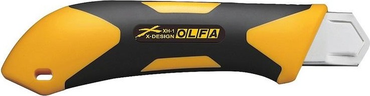 Нож с выдвижным лезвием Olfa OL-XH-1 25 мм двухкомпонентный корпус, трещоточ. фиксатор OL-XH-1 - изображение 2