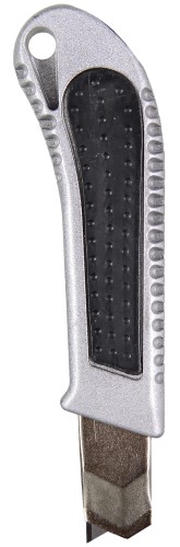 Нож с выдвижным лезвием ВИХРЬ 18 мм металллический корпус, автоматический фиксатор 73/10/10/1 - изображение 5