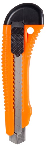 Нож с выдвижным лезвием ВИХРЬ 18 мм пластиковый корпус 73/10/10/2 - изображение 2