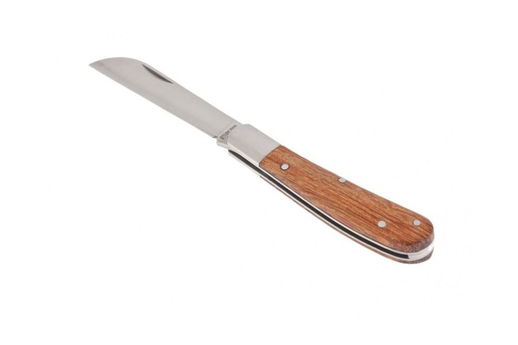 Нож садовый PALISAD 79003 173 мм складной, прямое лезвие, деревянная рукоятк - изображение 2