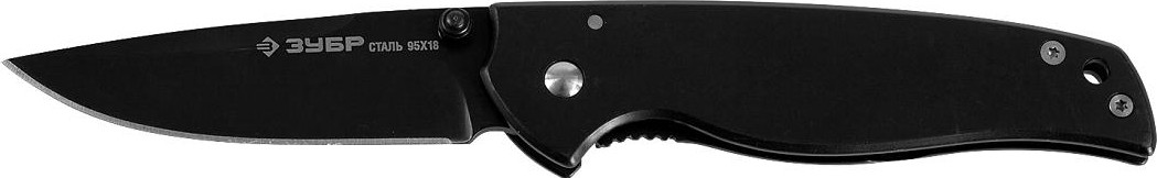 Нож складной "ЭКСПЕРТ" ЗУБР ОБЕРЕГ стальная рукоятка, 170мм/лезвие 70мм 47701_z01