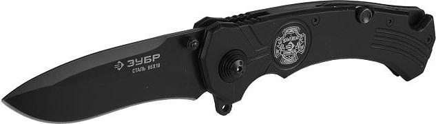 Нож складной "ПРЕМИУМ" ЗУБР ХРАНИТЕЛЬ металлическая рукоятка, 210мм/лезвие 85мм 47710