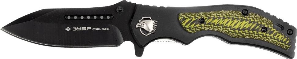 Нож складной "ПРЕМИУМ" ЗУБР КОМАНДОР 210мм/лезвие 90мм 47721