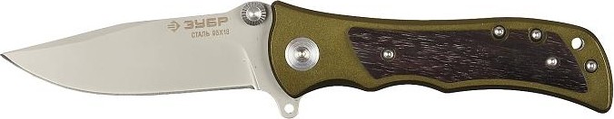 Нож складной "ПРЕМИУМ" ЗУБР СЛЕДОПЫТ универсальный, 200мм/лезвие 95мм 47713