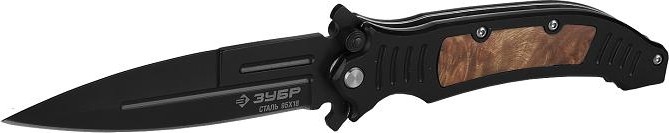 Нож складной "ПРЕМИУМ" ЗУБР СТИЛЕТ 235мм/лезвие 105мм 47716