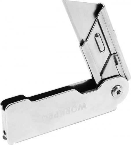 Нож складной WORKPRO WP211001 стальной со сменными лезвиями - изображение 2