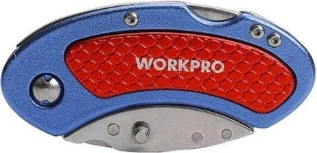 Нож складной WORKPRO WP211005 алюминиевый, со сменными лезвиями - изображение 2