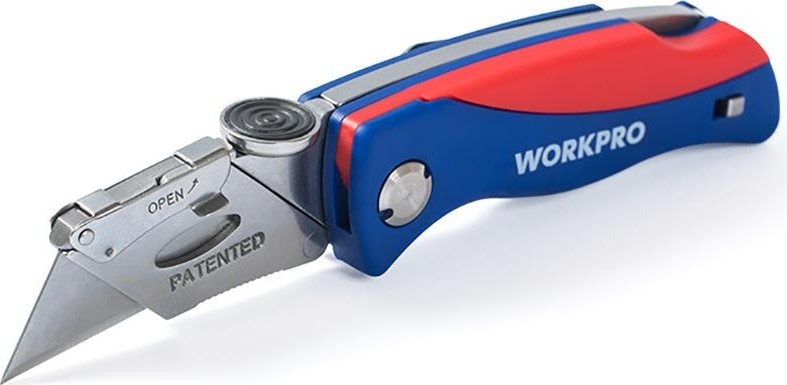 Нож складной WORKPRO WP211006 со сменными лезвиями - изображение 2