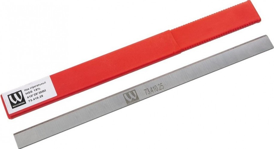 Нож строгальный JET HSS 18% 410х25х3мм (1 шт), для JPT-410, JWP-16 OS 73.410.25