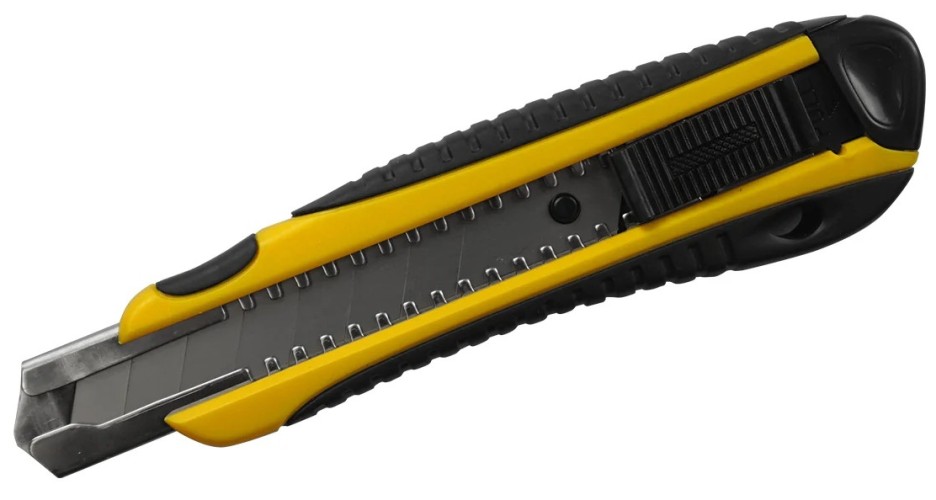 Нож строительный BERGER BG1354 18 мм, 3 лезвия