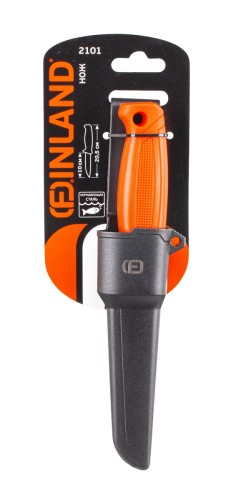 Нож строительный FINLAND 2101 нержавеющим лезвием с пласт. ножнами