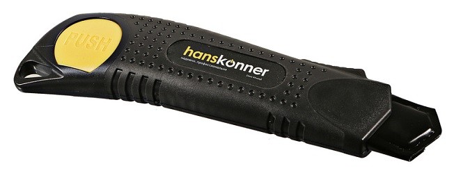 Нож строительный HANSKONNER HK1076-08-03 25мм, быстрая разблокировка, лезвие SK2 0.7мм - изображение 2