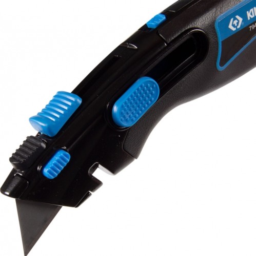 Нож строительный KING TONY 7946-07 со сменными трапециевид. лезвиями, 19 мм - изображение 2