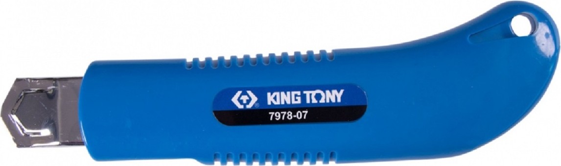 Нож строительный KING TONY 7978-07 со сменными лезвиями, 18 мм - изображение 2