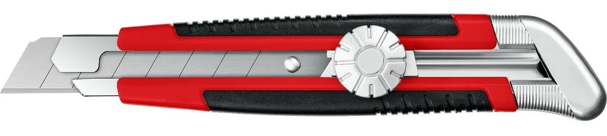 Нож строительный Mirax 9128 с винтовым фиксатором, сегмент. лезвия 18 мм