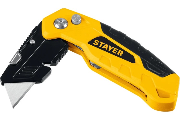 Нож строительный STAYER 0946 Hercules-A24, металлический трапециев. лезвием - изображение 3