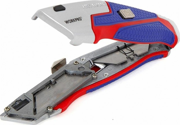 Нож строительный WORKPRO WP213012 выдвижной проф - изображение 2