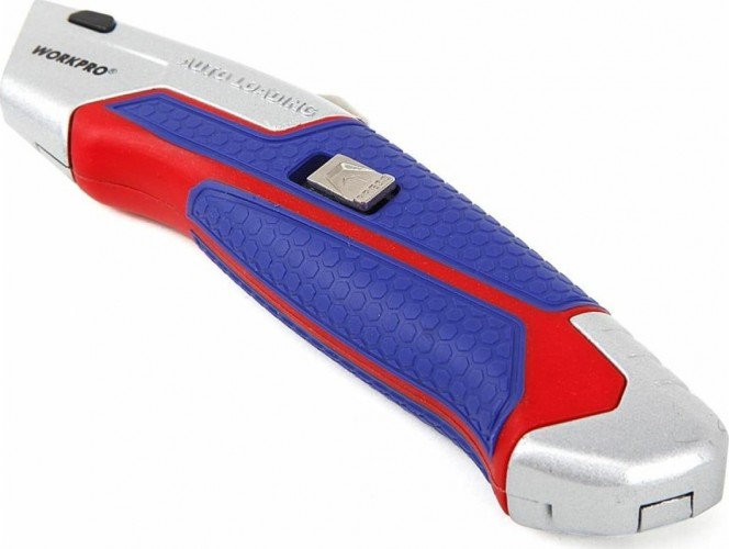 Нож строительный WORKPRO WP213012 выдвижной проф - изображение 3