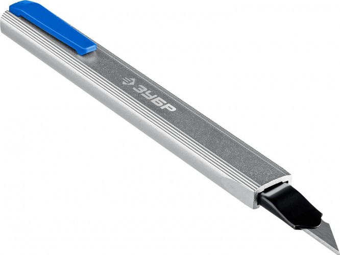 Нож строительный ЗУБР металлический с автостопом про-9а, сегмент. лезвия 9 мм 09152 - изображение 4