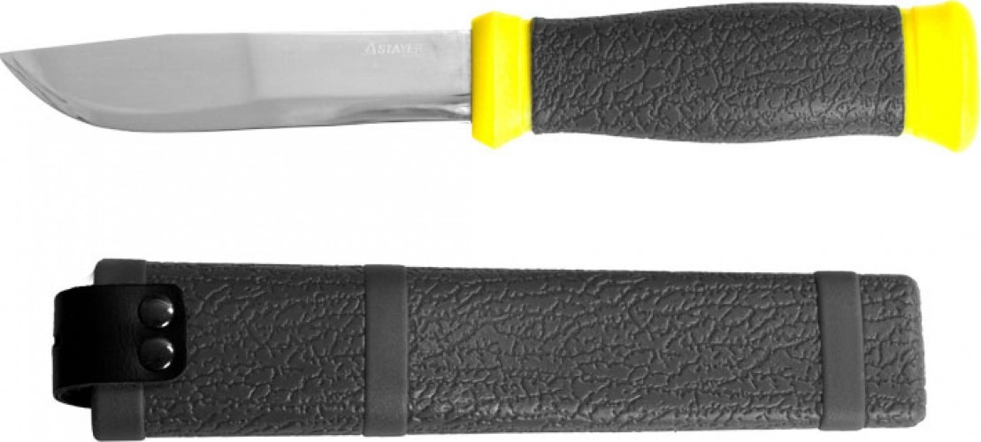 Нож туристический STAYER PROFI пластиковые ножны, лезвие-110мм, 47630 47630