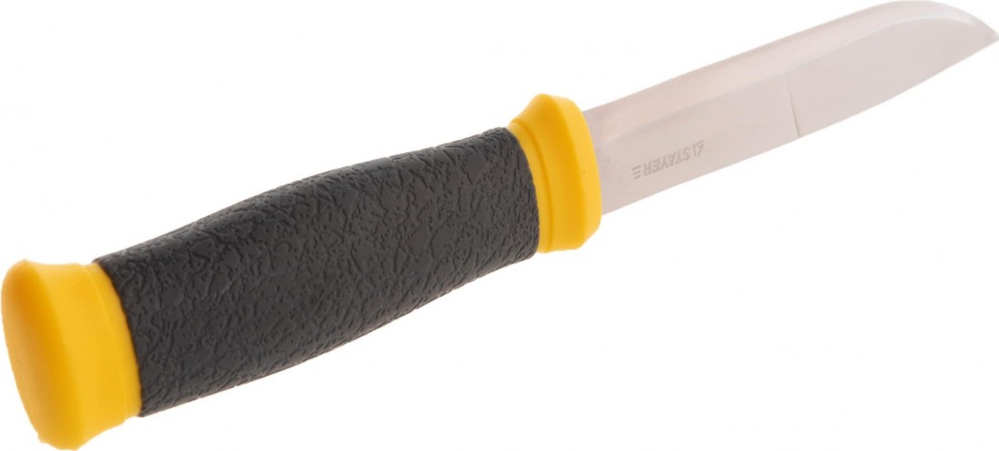 Нож туристический STAYER PROFI пластиковые ножны, лезвие-110мм, 47630 47630 - изображение 4