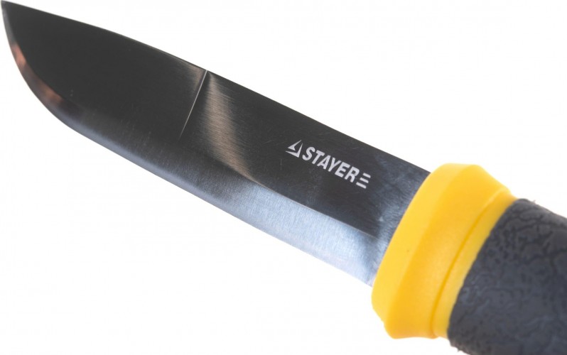 Нож туристический STAYER PROFI пластиковые ножны, лезвие-110мм, 47630 47630 - изображение 3