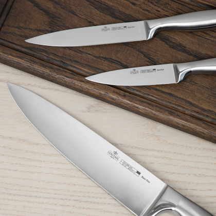 Нож универсальный 200 мм Base line Luxstahl [EBL-480F] - изображение 5