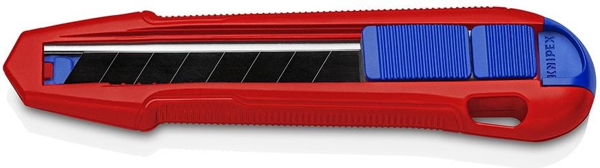 Нож универсальный KNIPEX CutiX 165 мм отламывающихся лезвий на 18 мм KN-9010165BK - изображение 2