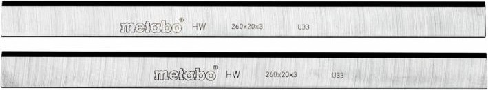 Ножи HSS твердосплавные METABO 260x20x3мм (2шт.) для HC260K 0911030730