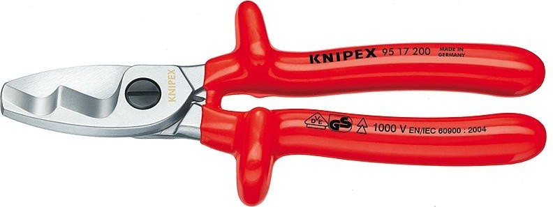 Ножницы для резки кабеля диэлектрические KNIPEX 9517200 1000 V, 200 мм KN-9517200