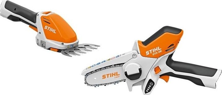 Ножницы-кусторез аккумуляторные STIHL HSA 26 + Пила цепная  аккумуляторная STIHL GTA 26 (без АКБ и ЗУ) HA030113516н