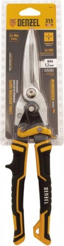 Ножницы по металлу Denzel 78373 прямой проходной рез - изображение 5