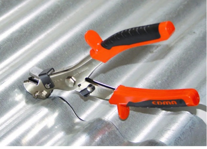 Ножницы по металлу EDMA 011355 просечные для резки профилированного металла - изображение 2