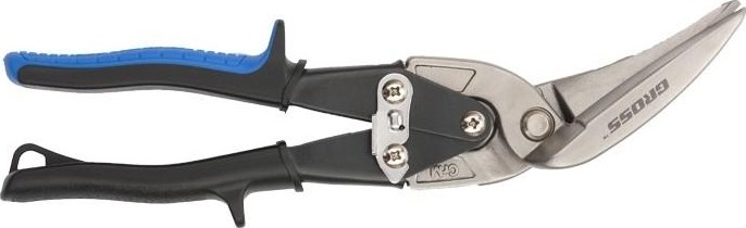Ножницы по металлу GROSS "Piranha" 270 мм, прямой рез, CrMO, двухкомпонент. рукоятки 78333 - изображение 3