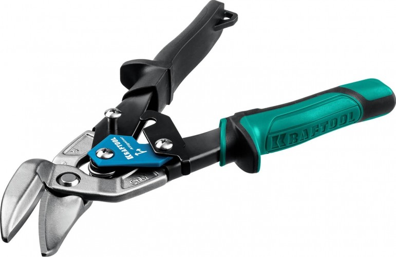 Ножницы по металлу KRAFTOOL Alligator правые усиленные с выносом, 250 мм 2328-OR - изображение 2