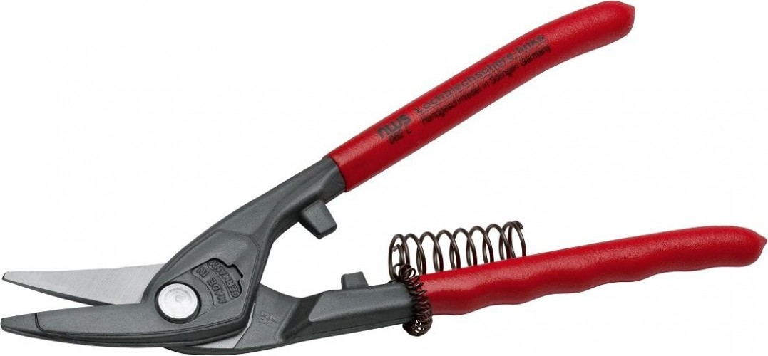 Ножницы по металлу NWS 062L-12-250 "Фигурные", фигурный рез большого радиуса