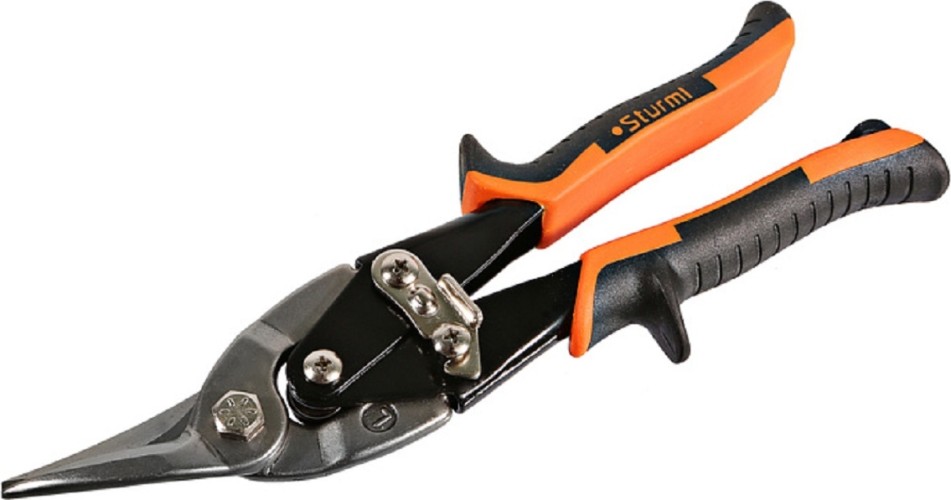Ножницы по металлу Sturm 1074-02-03 двухрычажные, левый рез