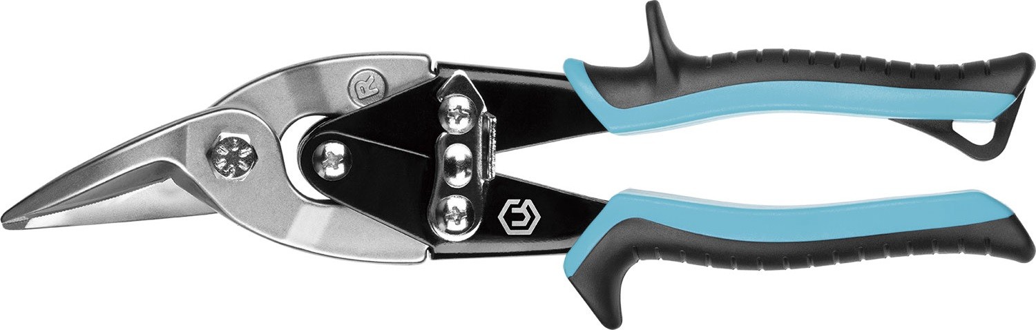 Ножницы по металлу ЦЕНТРОИНСТРУМЕНТ 1974 прямой и правый рез, 250мм