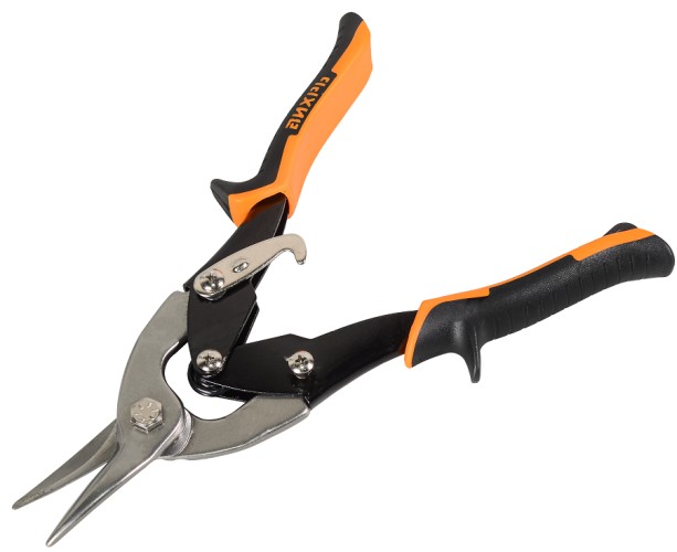 Ножницы по металлу ВИХРЬ 250 мм., прямой рез двухкомпонентные рукоятки 73/10/8/1 - изображение 3