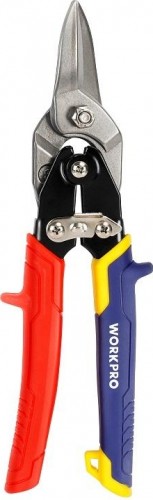 Ножницы по металлу WORKPRO WP214021 проф авиационные 250мм прямые