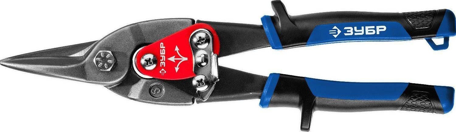 Ножницы по металлу ЗУБР МАСТЕР КАТРАН 250 мм, прямые, cr-mo 23130-S
