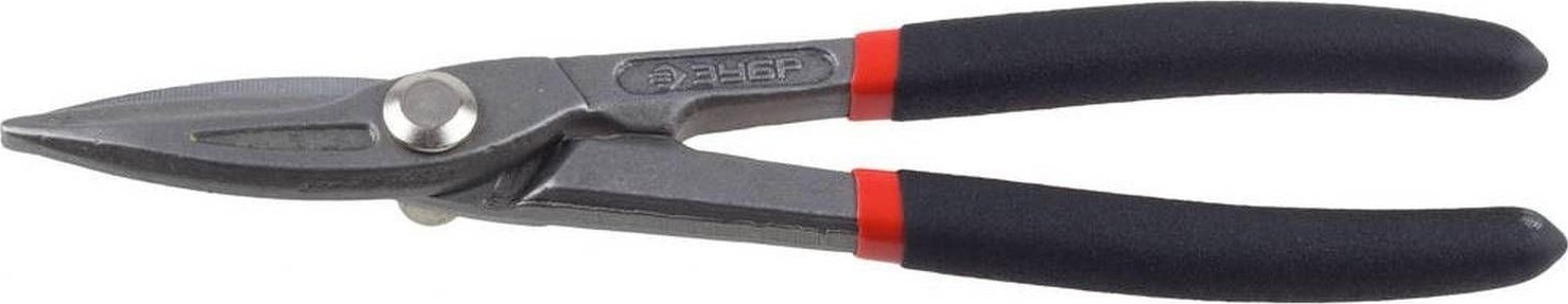 Ножницы по металлу ЗУБР МАСТЕР цельнокованые, прямые, у8а, 200 мм 23015-20