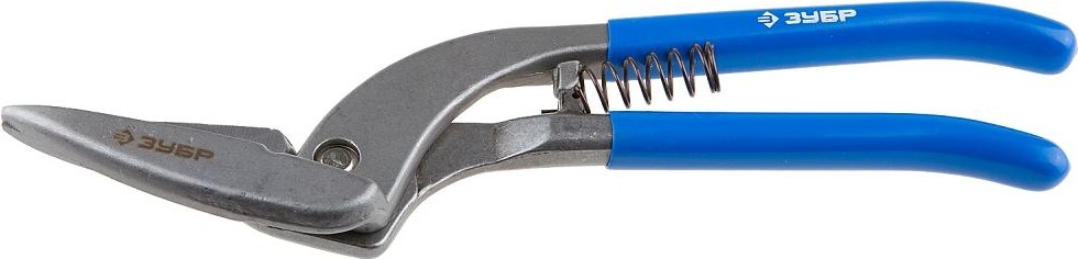 Ножницы по металлу ЗУБР ПРОФЕССИОНАЛ цельнокованые пеликан, левые, проходной рез, cr-v, 23013-30