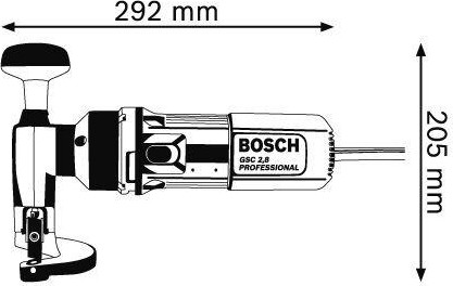 Ножницы сетевые BOSCH GSC 2.8   шлицевые 0601506108 сменные ножи - изображение 2