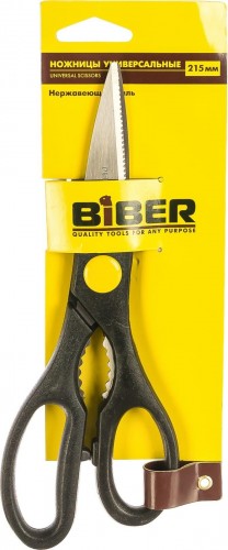Ножницы технические Biber 67051 универсальные, нерж. сталь 215мм тов-111509 - изображение 2