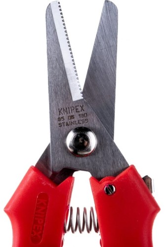 Ножницы технические KNIPEX KN-9505190SB комбинированные для реза картона, пластика, фольги - изображение 2
