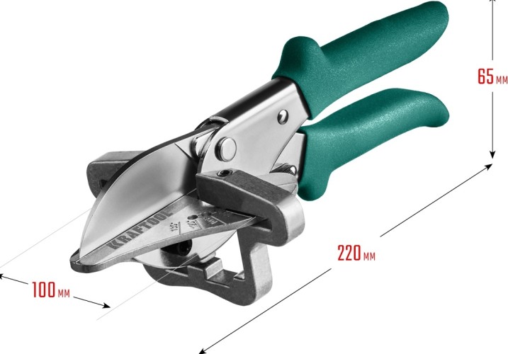 Ножницы технические KRAFTOOL MC-12 угловые с набором матриц 23372-12 - изображение 4