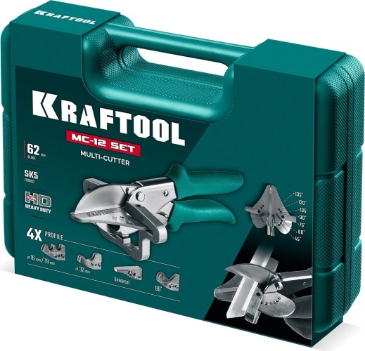 Ножницы технические KRAFTOOL MC-12 угловые с набором матриц 23372-12 - изображение 3