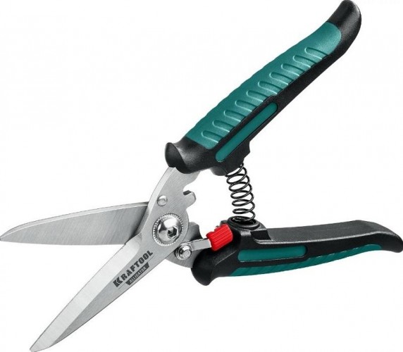 Ножницы технические KRAFTOOL ALLIGATOR многофункциональные прямые 200 мм 23201 - изображение 3